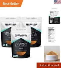 100% Natural Organic Coconut Sugar, 6 Pounds - Perfect for Baking & Beverages