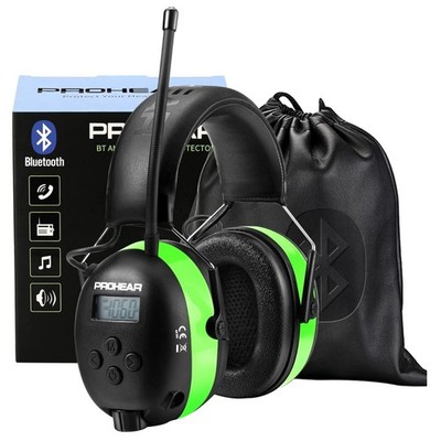 033 Upgraded Bluetooth 5.4 Hearing Protection Earmuffs with AM/FM Radio - 25dB