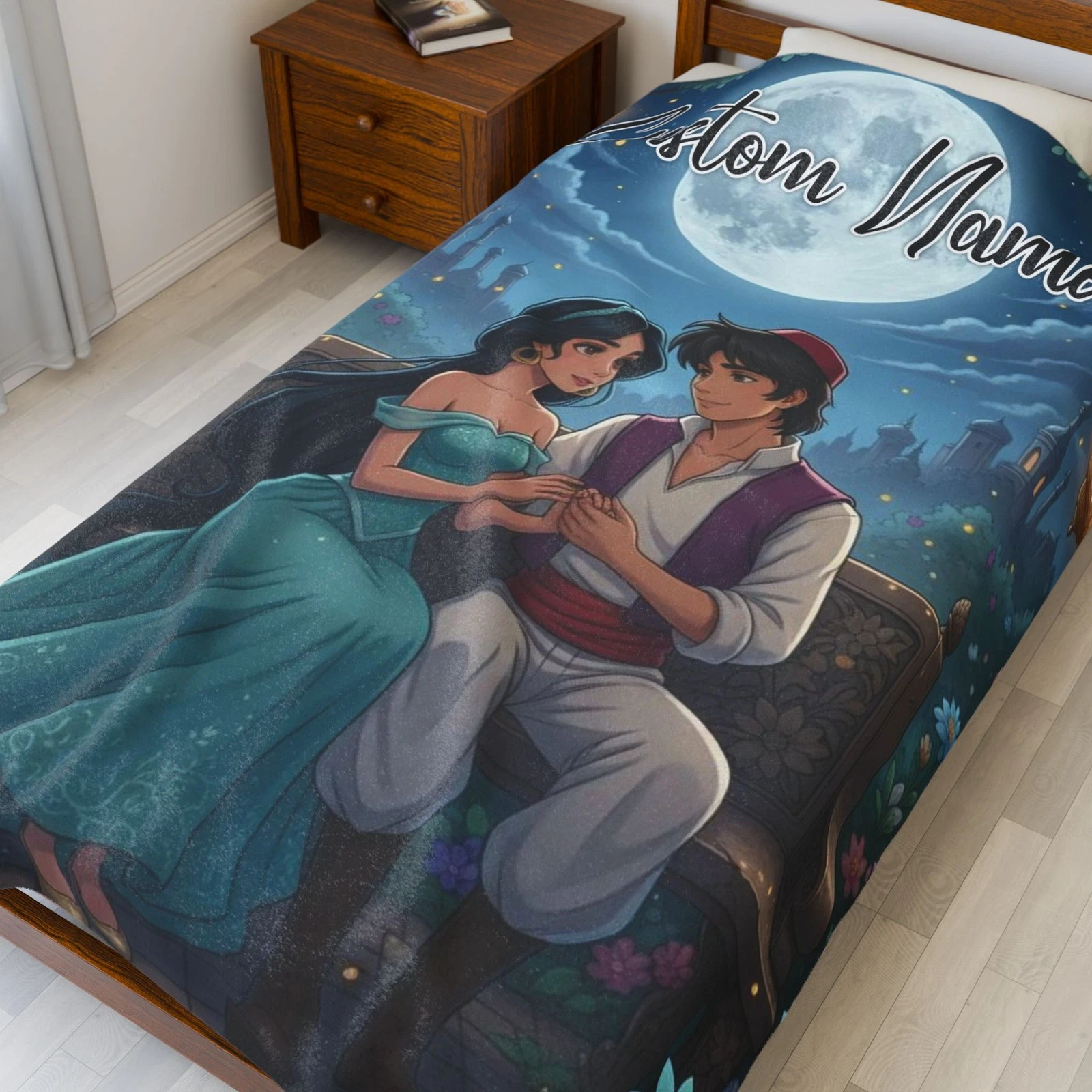 Personalized Disney Aladdin Vs Jasmine Valentine, Gift For Friends, Couple V8