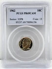 1962-P Roosevelt Proof Dime PCGS PR69 CAM 10c 90% Silver Philadelphia Coin