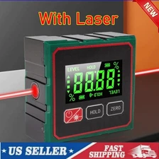 Digital Angle Finder with Electronic Laser - 4-side Strong Magnetic Angle Gauge