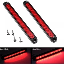 10" Red Stop LED Trailer Truck Light Bar Brake Position Deceleration light