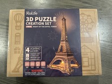 Rolife Night of the Eiffel Tower 3D Puzzle NEW FACTORY SEALED