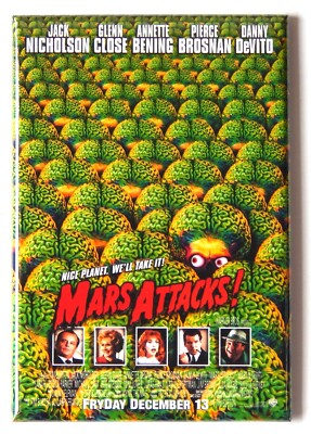 Mars Attacks FRIDGE MAGNET movie poster ''style C''
