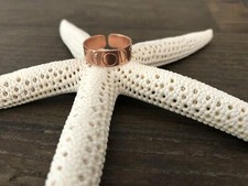 Custom Hand Stamped Brass Ring - Moon Phases