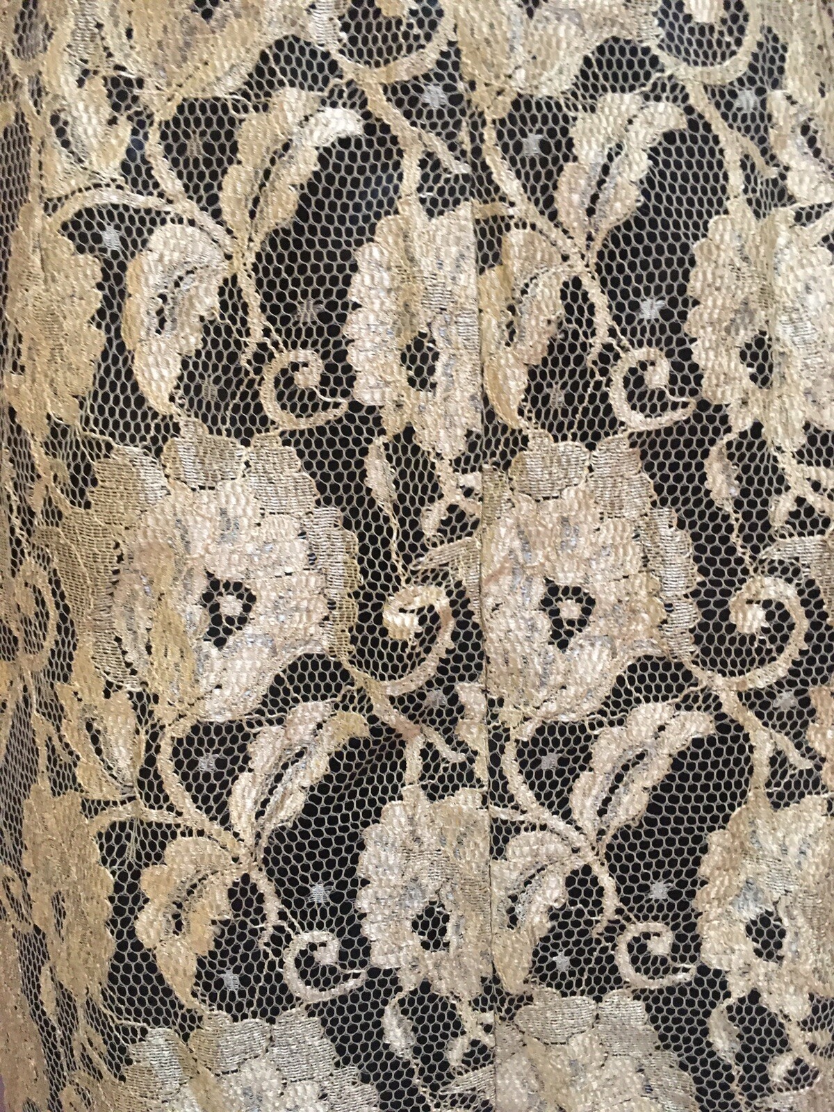 Gold Lace Dress Hunters And Gatherers Size M Lined eBay