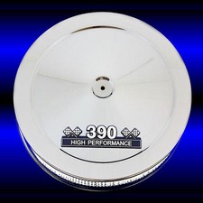 Chrome Air Cleaner With 390 Emblem Fits Fe Ford 390 Engines Chrome Air Cleaner With 390 Emblem Fits Fe Ford 390 Engines