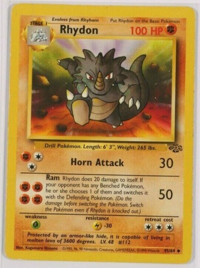 Pokemon JUNGLE Cards Holo Rare Official Trading SET Wizards of the