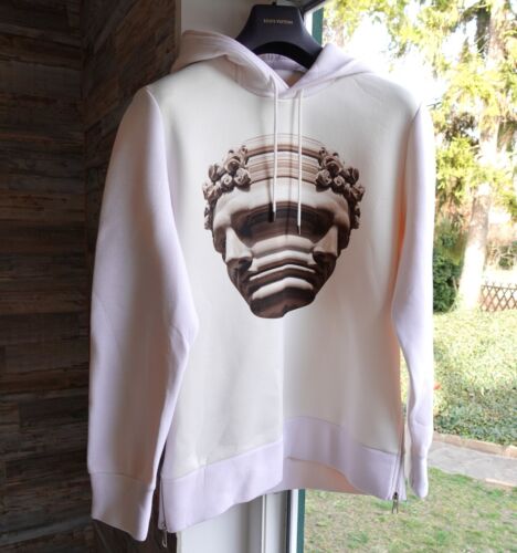 NEIL BARRETT SWEATER L pullover hoodie hoody neoprenic white - Bild 2 von 15