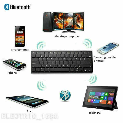 Bluetooth 3.0 Wireless Keyboard for Apple iPad-1 1 2 3 4 Mac Computer PC Macbook - Picture 22 of 22