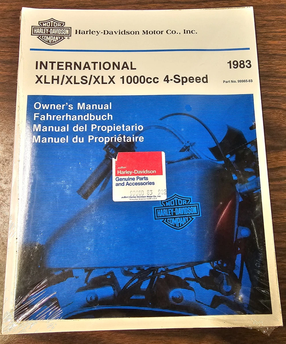 Harley Davidson Sportster Motorcycle Owner & Operator Manuals for