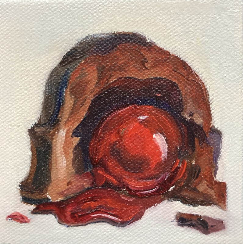 Oil Painting Cherry Cordial Chocolate Candy Still Life Food Art Realism