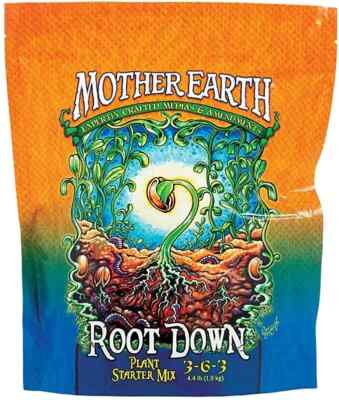 Mother Earth Root Down - Plant Starter Mix 3-6-3 - 4.4 LB Bag - Free Shipping