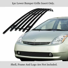 For 06-09 Toyota Prius Black Bumper Stainless Steel Billet Grille Insert