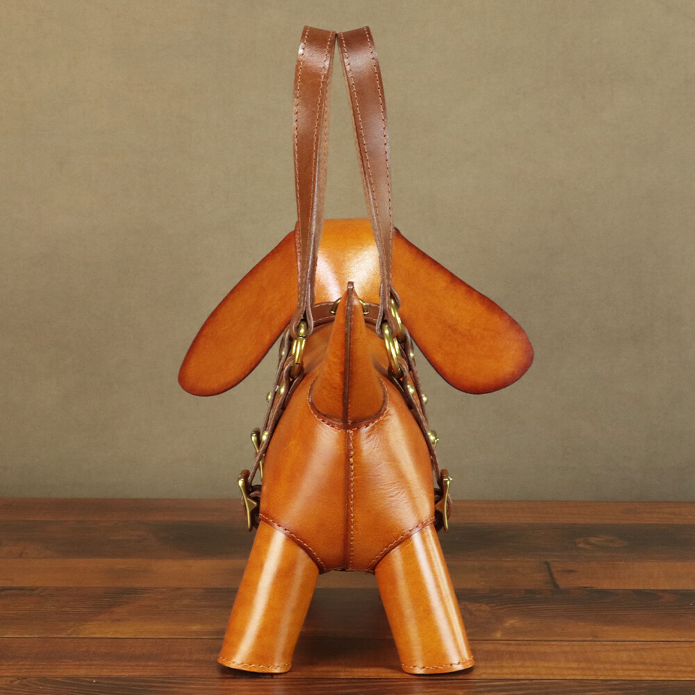 Genuine Leather Dog Women Purses Handbags Handmade Shoulder Bag