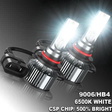 2-Sides 9006 HB4 LED Headlight Bulbs Conversion Kit Low Beam Super White Lights
