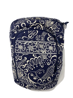 VERA BRADLEY LARGE TWIRLY BIRDS NAVY BACKPACK PRINT INTERIOR  display picture 2