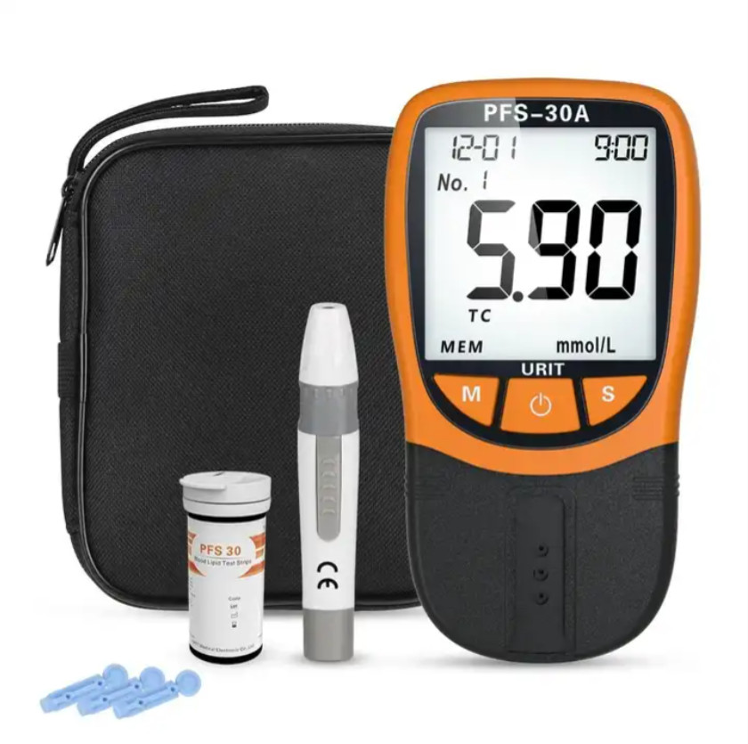 URIT 5 In1 Blood Lipid Meter Analyzer Cholesterol Triglycerid 10/20pcs Strips