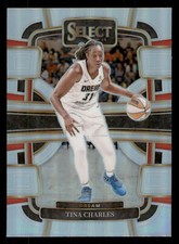 Tina Charles 2024 Panini Select WNBA #83 Silver Prizms Dream