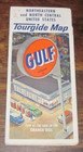 GULF OIL Gas service station Northeastern North Central States Tourgide road map — photo 1