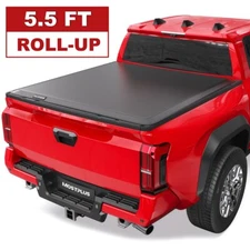5.5FT 66" Roll-Up Truck Bed Tonneau Cover For 2014-2024 Toyota Tundra Short Bed