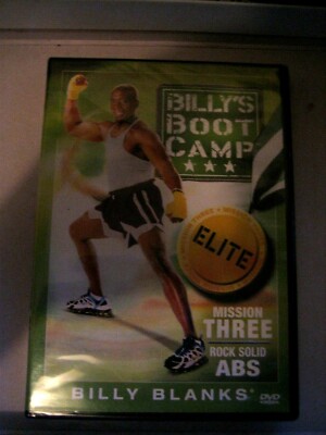 BILLYS BOOT CAMP MISSION THREE 3 ROCK SOLID ABS DVD NEW SEALED BLANKS BOOTCAMP