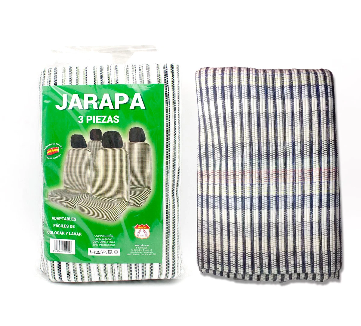 Jarapas Funda de Asientos para Coche Juego de 3 piezas MOLCAR