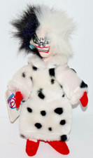 Disney's-Cruella De Vil from 101 Dalmatians Disney Plush Bean Bag New/Tags