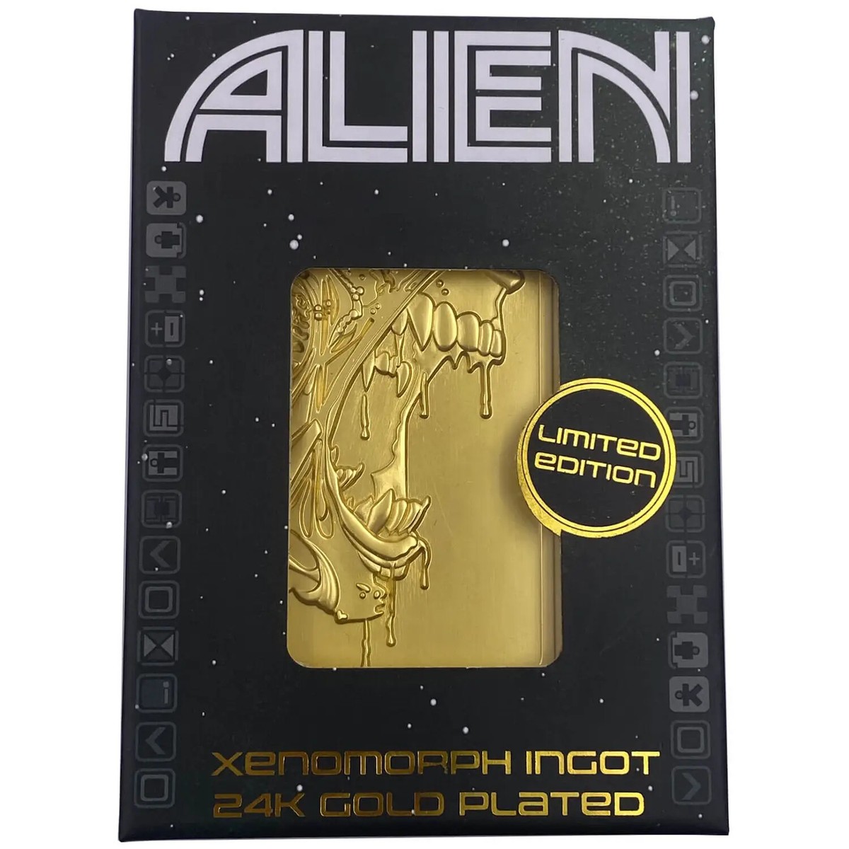 Alien 24k Gold Plated Xenomorph Limited Edition Ingot 1979