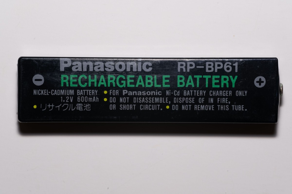 Genuine Panasonic RP-BP61 Ni-Cd rechargeable gum battery MiniDisc