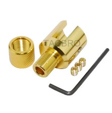 Anodized Aluminum Gold Ruger 1022 10/22 1/2x28 Muzzle Brake Adapter Set