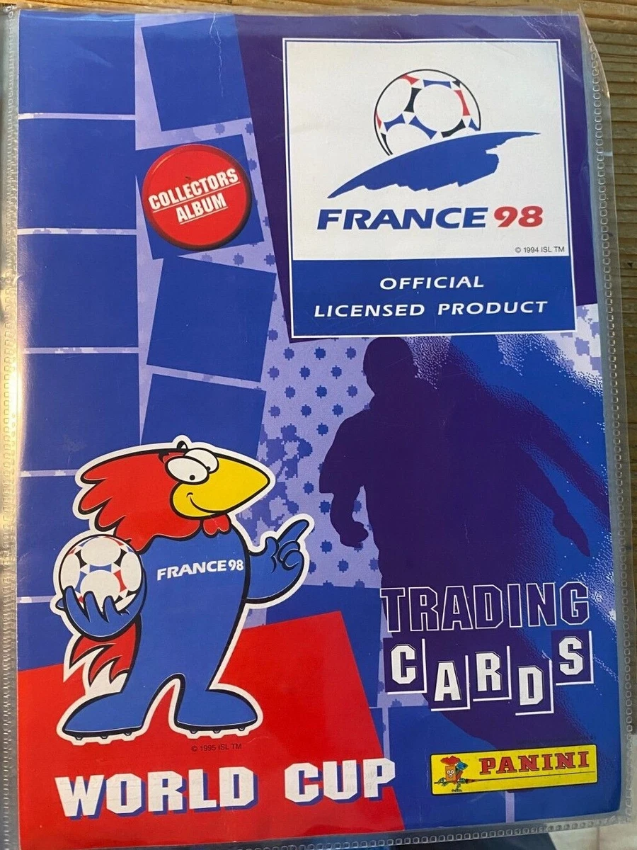 LOT 6 CARTES candia équipe de France 98 football foot card