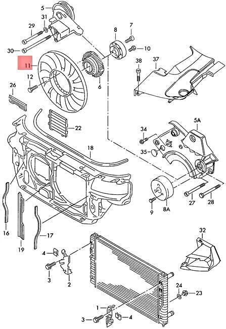 Rueda Ventilador Original AUDI VW SKODA A4 Avant S4 quattro A6 S6 A6L A8 S8 078121301E Foto 2 de 2