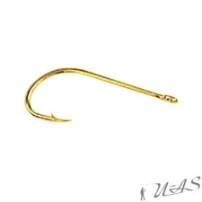 Allround Gold Haken Angel Haken mit Öhr Gr.6 A 10 St.. Sha