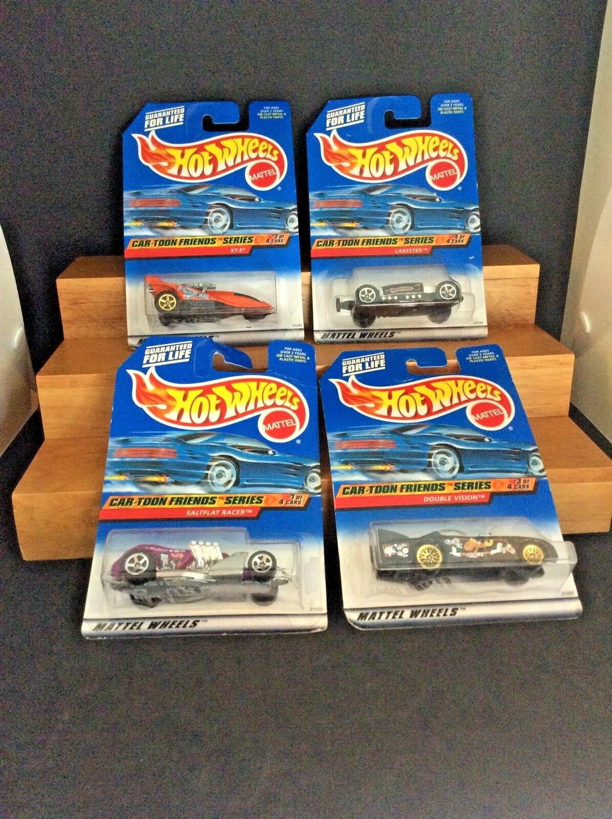 MIB 1998 Complete Set of 4 Hot Wheels CarToon Friends Series eBay