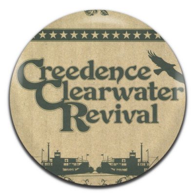 Creedence Clearwater Revival Band Blues Rock 25 mm / 1 Zoll D Pin Button Anstecker