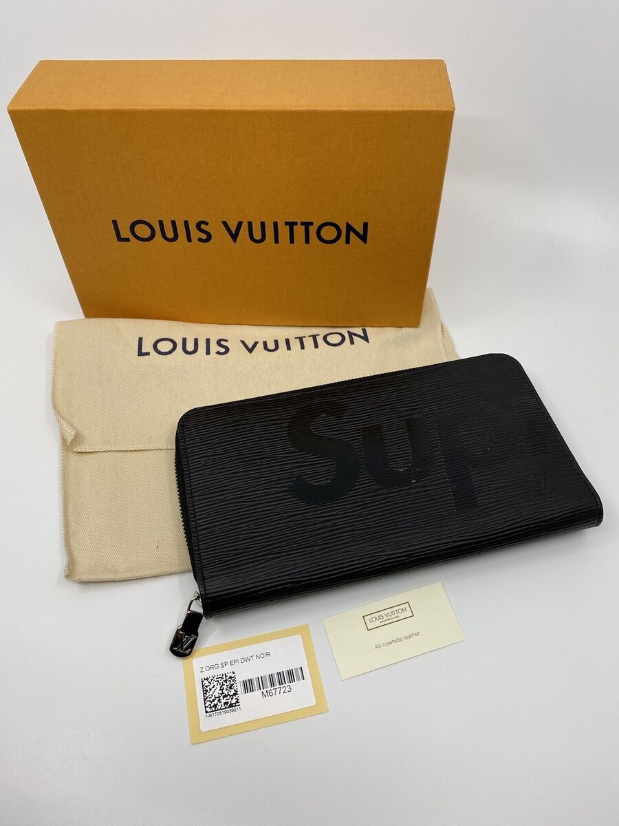 Louis Vuitton X Supreme Zippy Wallet. M67723. Black Epi Louis Vuitton X Supreme Zippy Wallet. M67723. Black Epi