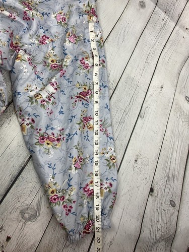 EVR Vintage 100% Silk Grannycore Floral Lightweight Jacket Womens size Large EUC - Picture 6 of 7