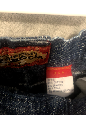 Boom Boom Denim Skirt Womens Size S 35 long | eBay