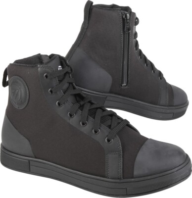 MODEKA Pierce Motorradschuhe schwarz CE mit Sonic-Welding Technologie Gr. 42