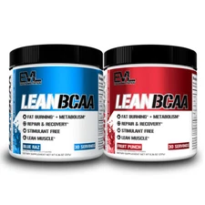 Evlution Nutrition Lean BCAA - Fat Burn + Amino Acid - 30 Servings - All Flavors