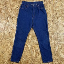 VTG 60s Levis Big E Dark Wash Gripper Zipper Snap Button Denim Jeans 30x30.5