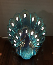 Peacock Light Ceramic Accent Decorative Lamp ...