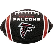Atlanta Falcons Junior Shape 21" Football Football Foil Balloon, Black Red