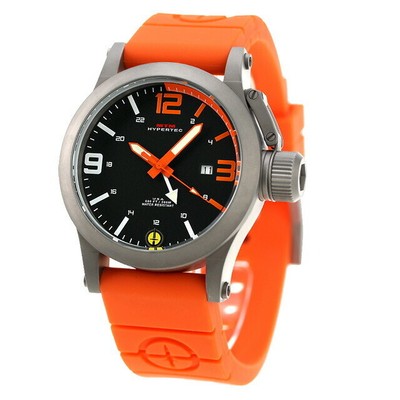 MTM HYPERTEC Quartz Wristwatch HYP-SG44-ORNG-OR2S-A Analog Black Orange Black