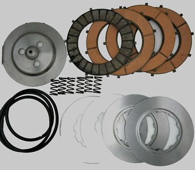 4 SPEED CLUTCH PLATE KIT+STEELS, SPRINGS FRONT PLATE+SEAL Fit FOR  ROYAL ENFIELD