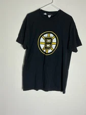 Old Time  Sports Boston  black Logo Distressed Large T Shirt Mens