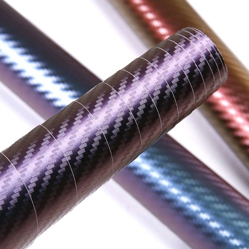 Chameleon 3D Carbon Fiber Car Body Vinyl Film Stickers Decoration Accessories - Bild 7 von 11