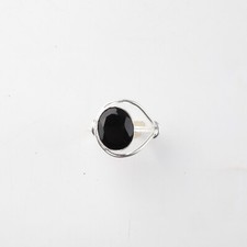 Black Onyx Gemstone 925 Sterling Silver Handmade Jewelry Ring For Friendship Day