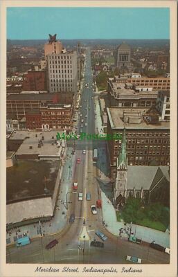 Amerika Postkarte - Meridian Street, Indianapolis, Indiana RS28489